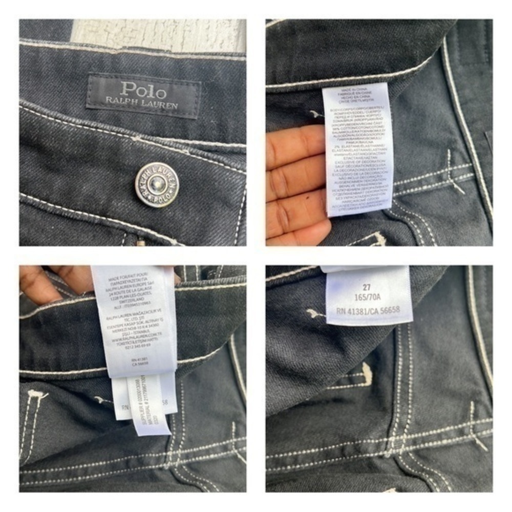 RARE Polo Ralph Lauren Jenn embroidered flared jeans RL Luxury Style - Picture 14 of 16